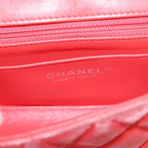 CHANEL Matelasse Chain Shoulder Bag Velor Pink CC Auth BD244V - Picture 10 of 16